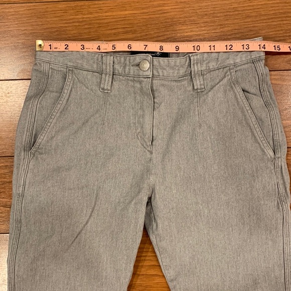 Isabel Marant Gray Denim Crop Zipper Jeans - Picture 7 of 16